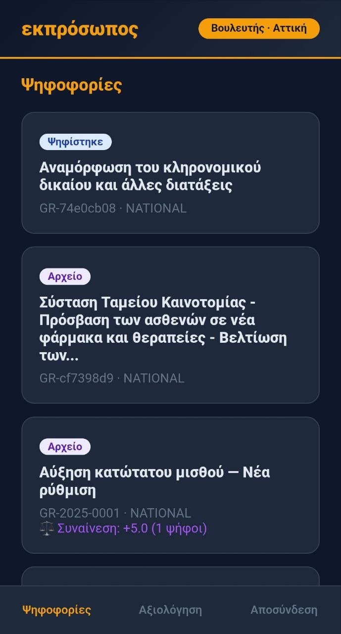 ekprosopos Bills